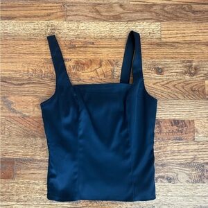 Abercrombie & Fitch Navy Satin Women's Top